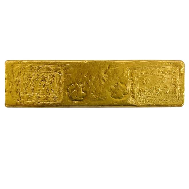 6.03 oz Wing Lung Bank 5 Tael Gold Bar .99 Fine