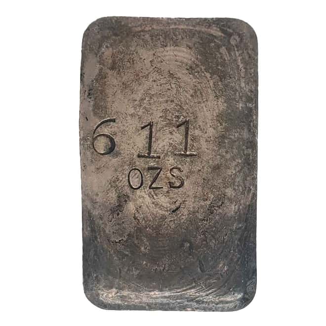 6.11 oz US Mint San Francisco Poured Silver Bar (No Serial Number)
