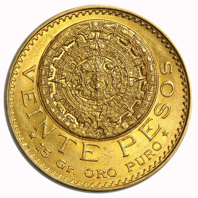 1917 Mexico 20 Pesos Gold Coin