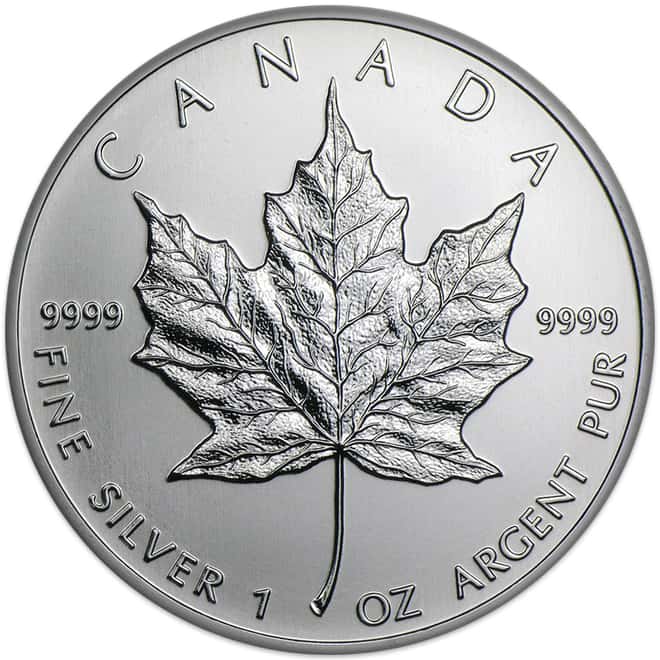 Roll of 25 - 2013 1 oz Canadian Silver Maple Leaf .9999 Fine