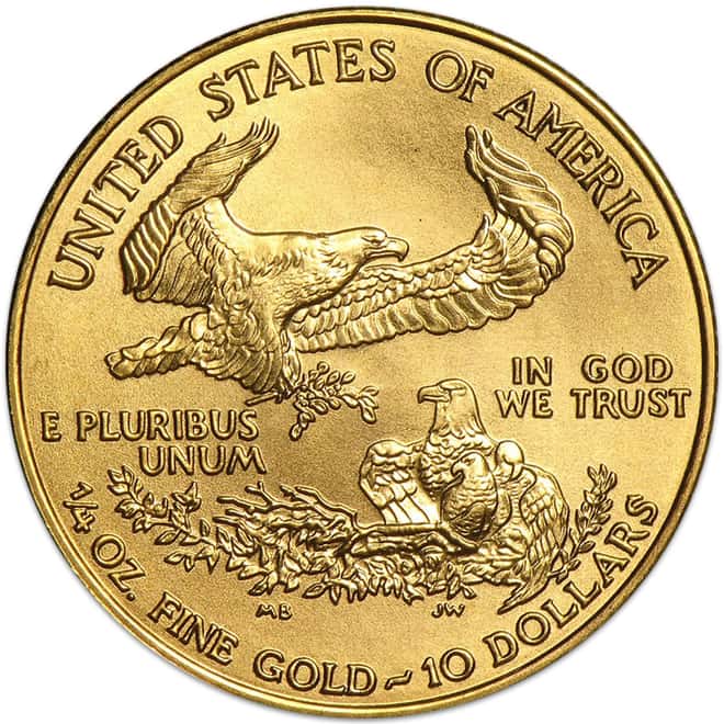 1996 1/4 oz Gold American Eagle BU