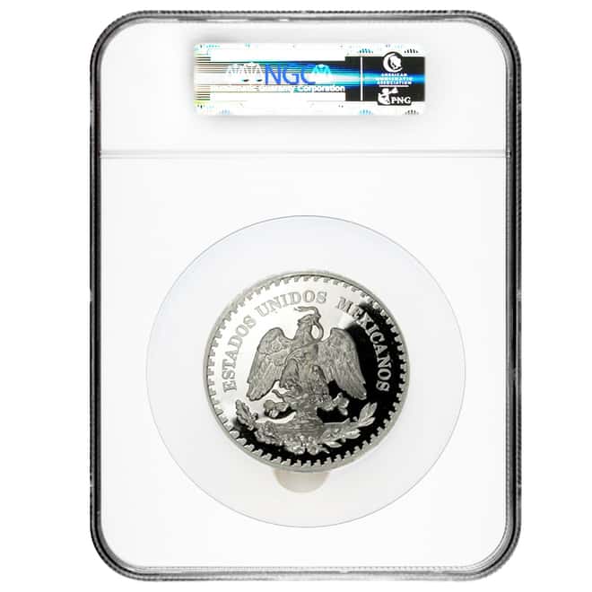 1987 Mexico Silver 5 Onza Medal ANA 96th Anniversary Convention NGC PF 68 UCAM
