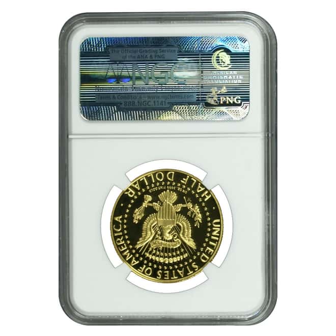 2014-W 3/4 oz Gold Kennedy Half High Relief NGC PF 70 UCAM ANA Inaugural Releases