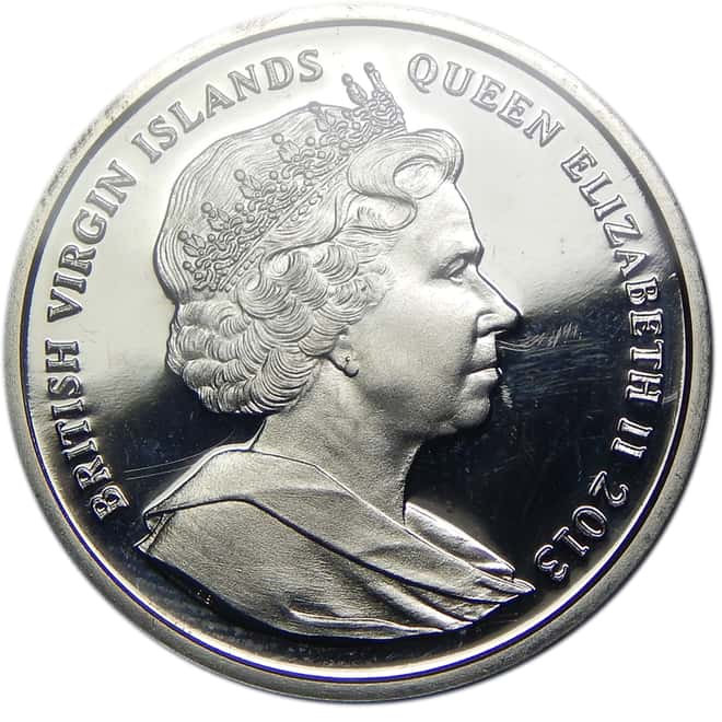 2013 $10 John F. Kennedy British Virgin Islands Silver Proof Coin (w/Box and COA)