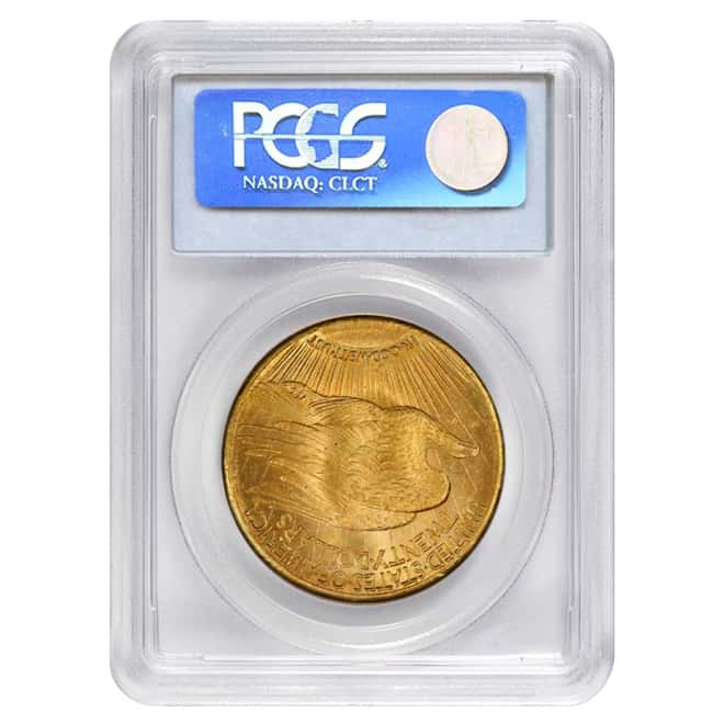 1924 $20 Gold St. Gaudens Double Eagle Coin PCGS MS 63