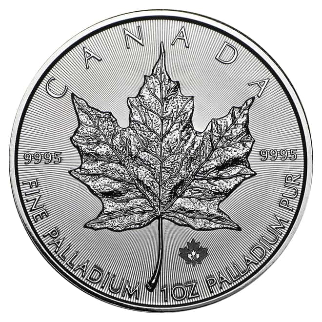 2016 1 oz Palladium Canadian Maple Leaf Coin BU