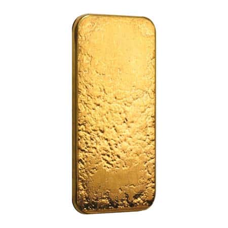 10 oz Johnson Matthey Hand Poured Gold Bar .9999 Fine