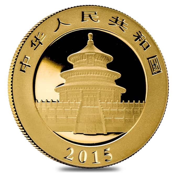 2015 1 oz Chinese Gold Panda 500 Yuan (Sealed, w/Box & Coa) 