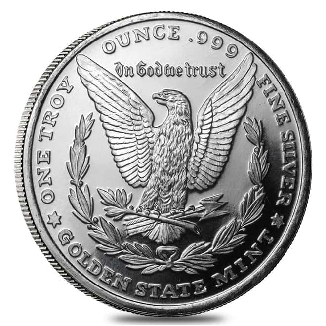 Morgan Dollar Design 1 oz. .999 Fine Silver Round