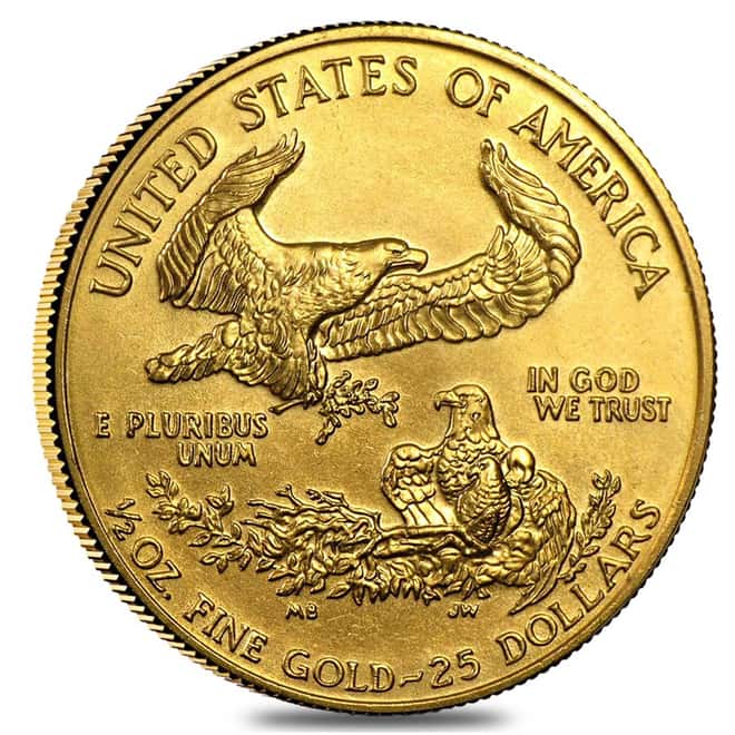 1993 1/2 oz Gold American Eagle BU 