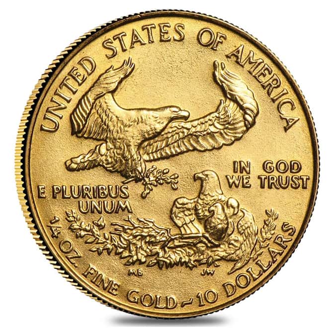 1987 1/4 oz Gold American Eagle BU (MCMLXXXVII)