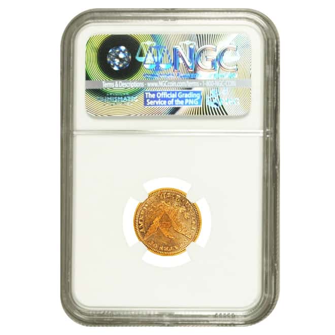 1871 S $2.5 Liberty Head Quarter Eagle Gold Coin NGC AU Details    