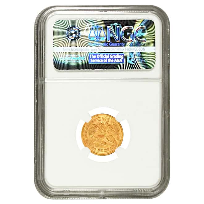 1873 Closed 3 $2.5 Liberty Head Quarter Eagle Gold Coin NGC AU Details 