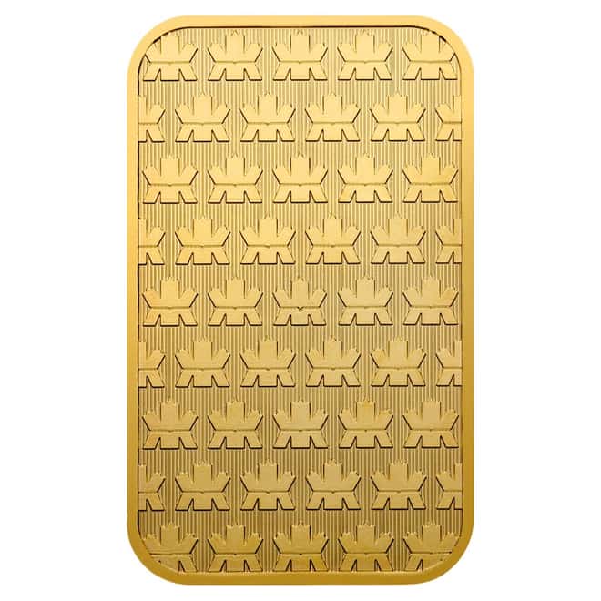 2016 1 oz Gold Wafer Bar Royal Canadian Mint RCM .9999 Fine (In Assay)