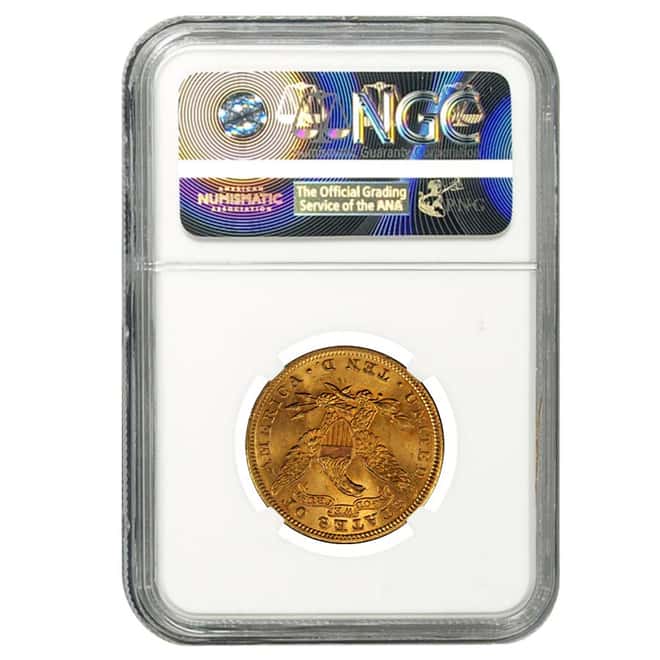 1907 $10 Gold Liberty Head Eagle Coin NGC UNC Details 
