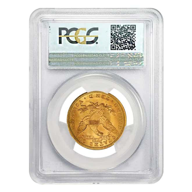 1881 $10 Liberty Head Gold Eagle Coin PCGS XF 45