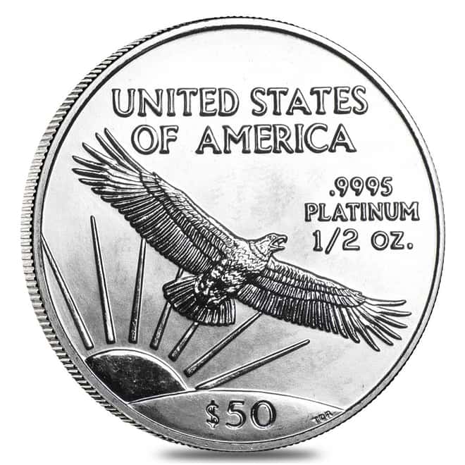 2002 1/2 oz Platinum American Eagle BU 