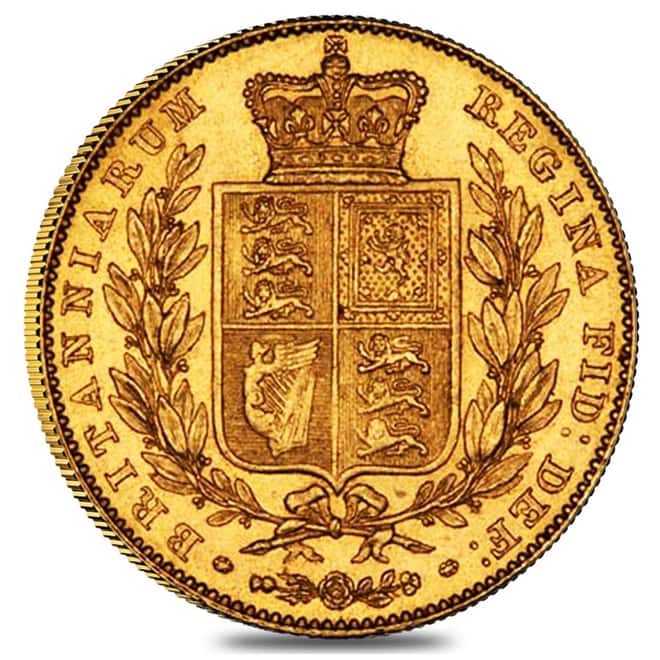 1838-1887 British Gold Half Sovereign Young Victoria Head Avg Circ