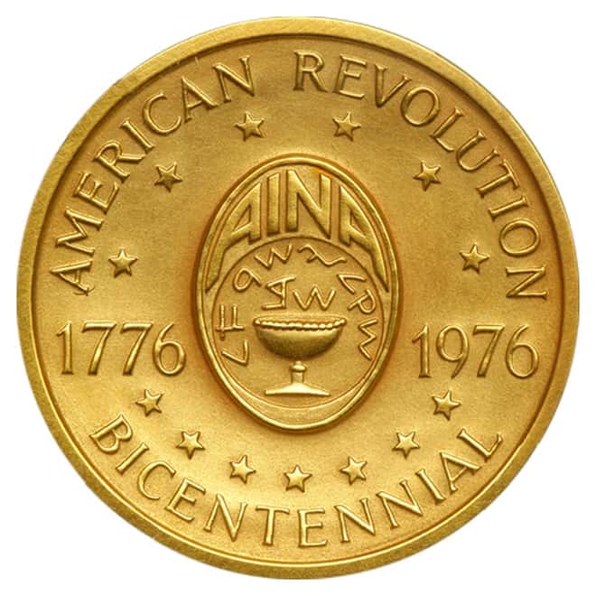 1976 Gold 41 g American Revolution Bicentennial Medal 14K w/Box