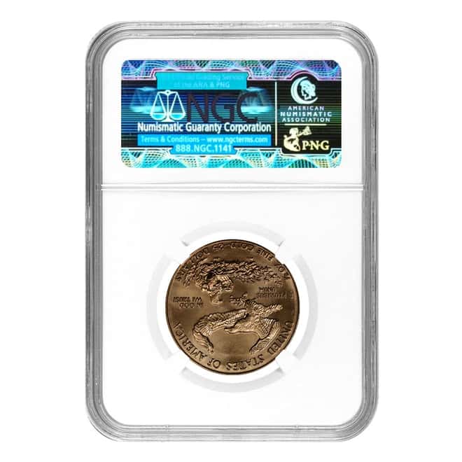 1986 1/2 oz Gold American Eagle BU (MCMLXXXVI) - First Year of Issue