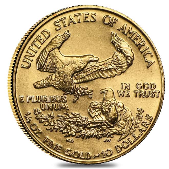 1988 1/4 oz Gold American Eagle BU (MCMLXXXVIII)