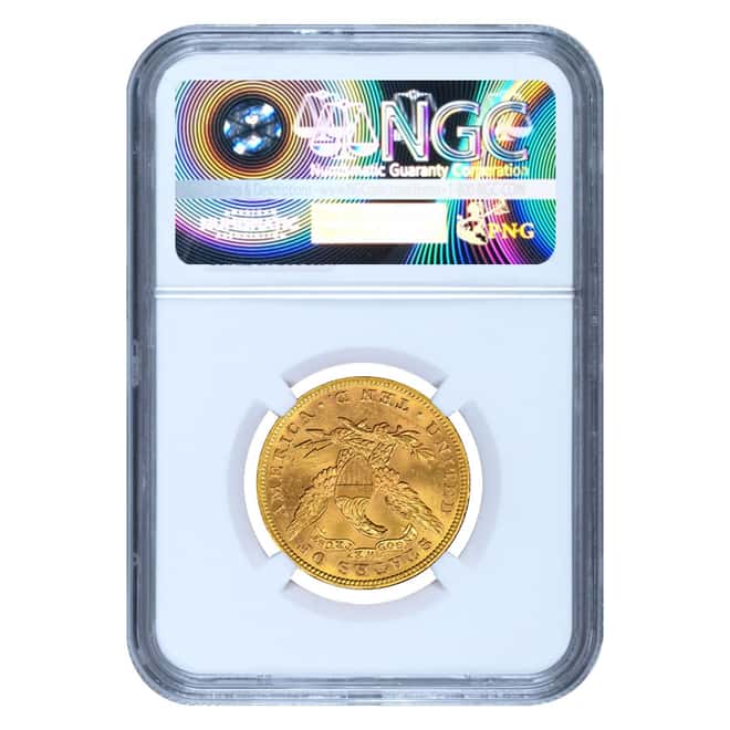 1894 $10 Liberty Head Gold Eagle Coin NGC AU Details