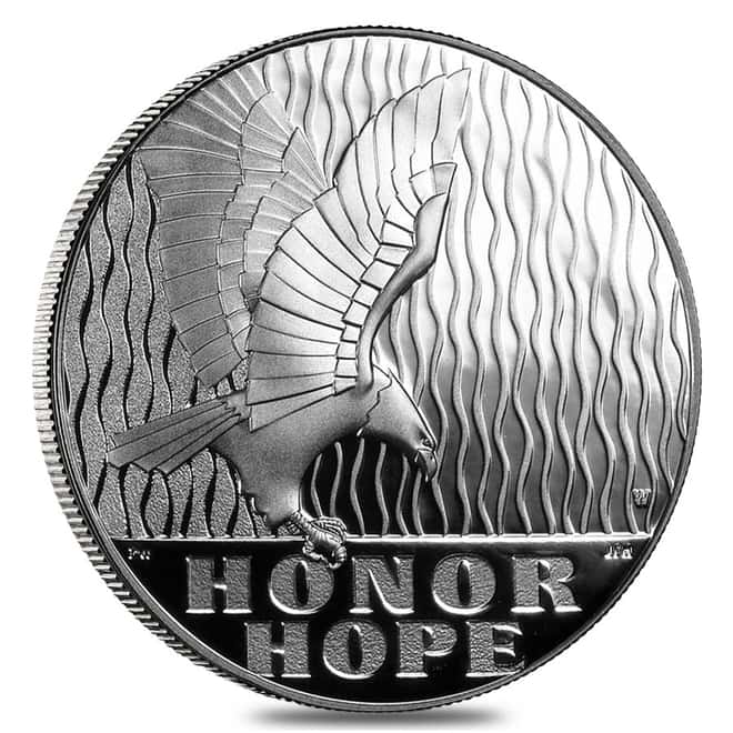 2011-W 9/11 National Silver Medal Proof (w/Box & COA) 