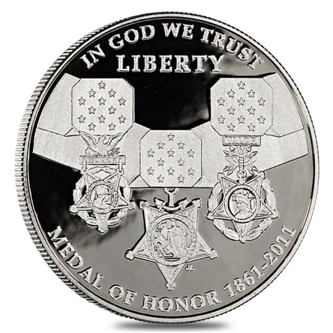 2011-P US Medal of Honor Commemorative Proof $1 Silver Dollar (w/Box & COA)