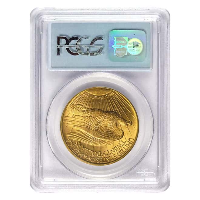 1922 $20 Gold St. Gaudens Double Eagle Coin PCGS MS 63