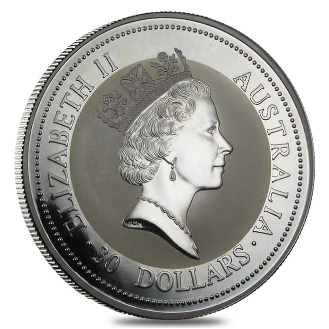 1 Kilo Silver Australian Koala .999 Fine Random Year (Spotted,Toning)    