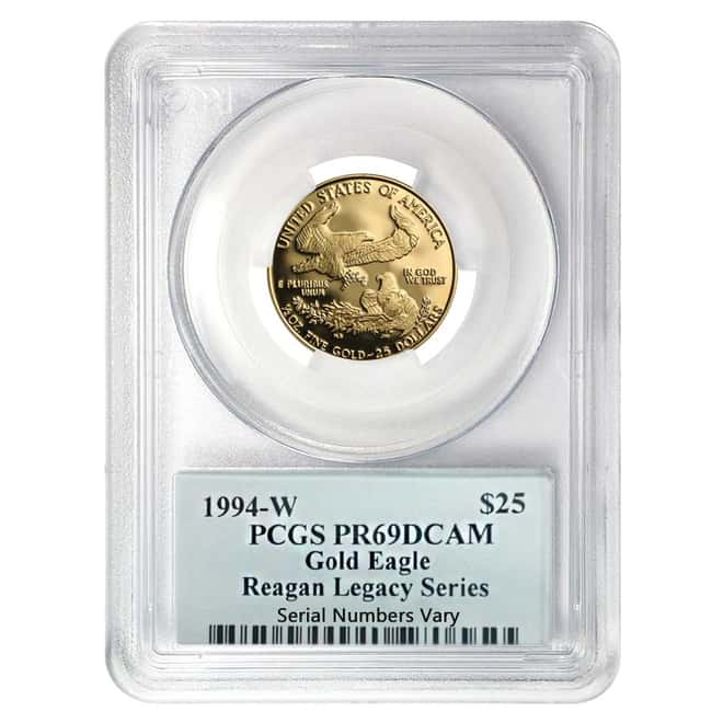 1994-W 1/2 oz Gold American Eagle PCGS PF 69 - Reagan Legacy Series