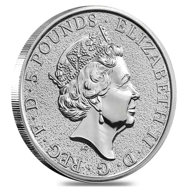 2016 Great Britain 2 oz Silver Queen's Beasts (Lion) Coin .9999 Fine BU