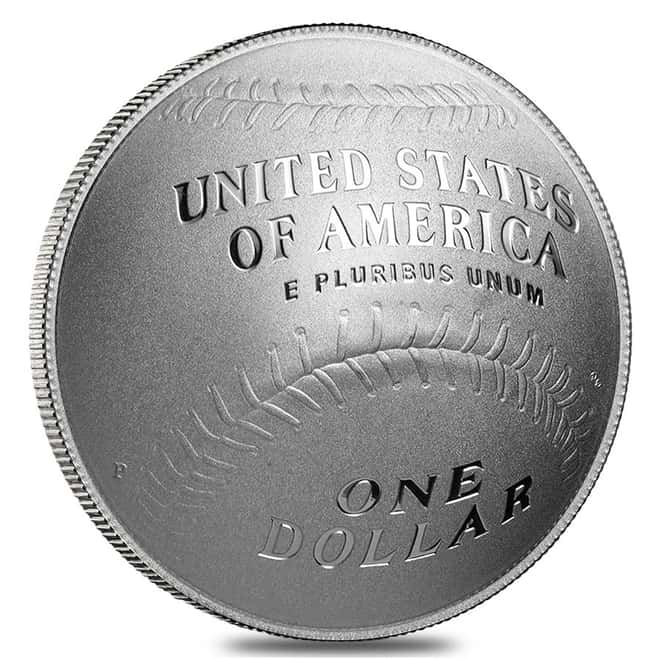 2014-P National Baseball Hall of Fame Proof Silver Dollar (w/Box & COA)