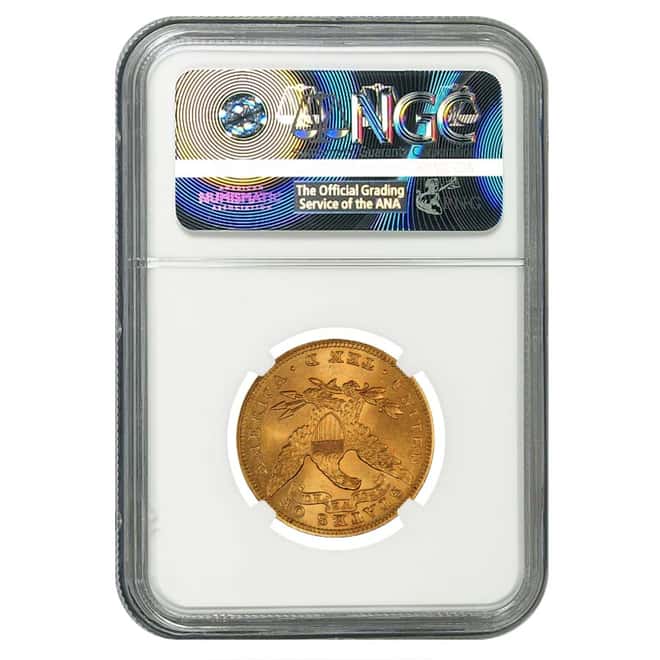 1898 $10 Liberty Head Gold Eagle Coin NGC AU 55