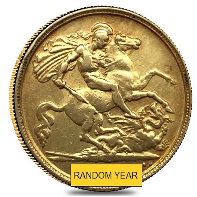 British Gold Half Sovereign Coin (Scruffy,Cleaned,Damaged)