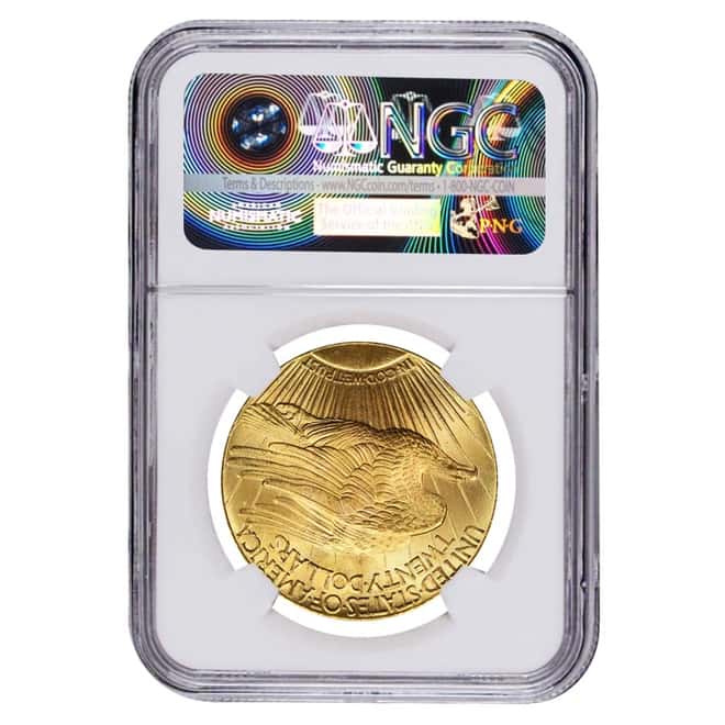 1927 $20 Gold St. Gaudens Double Eagle Coin NGC MS 62