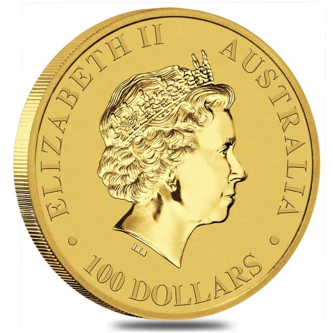 2017 1 oz Australian Gold Kangaroo Perth Mint Coin .9999 Fine BU (In Capsule)