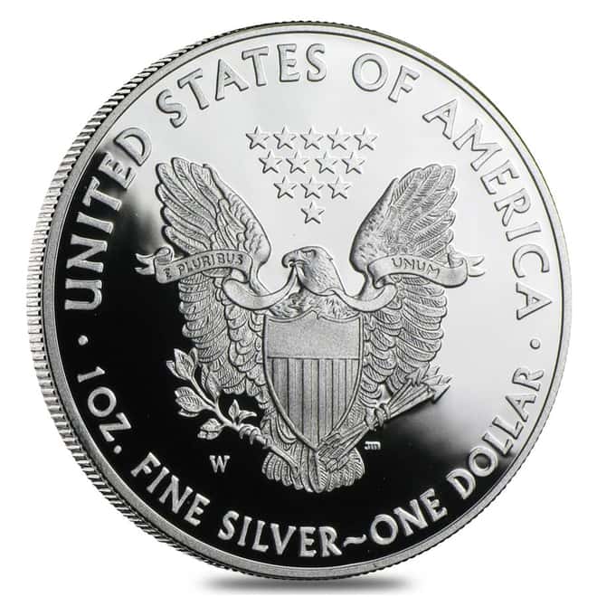 2014-W 1 oz Proof Silver American Eagle (w/Box & COA)
