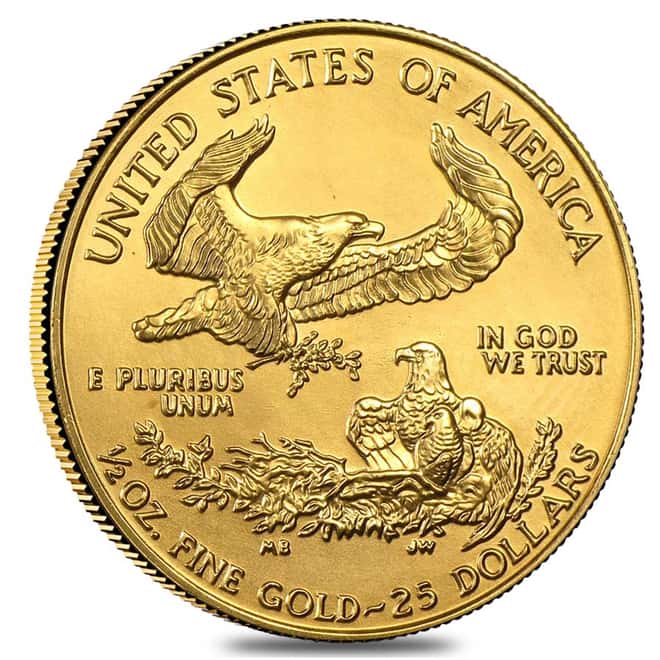1998 1/2 oz Gold American Eagle BU