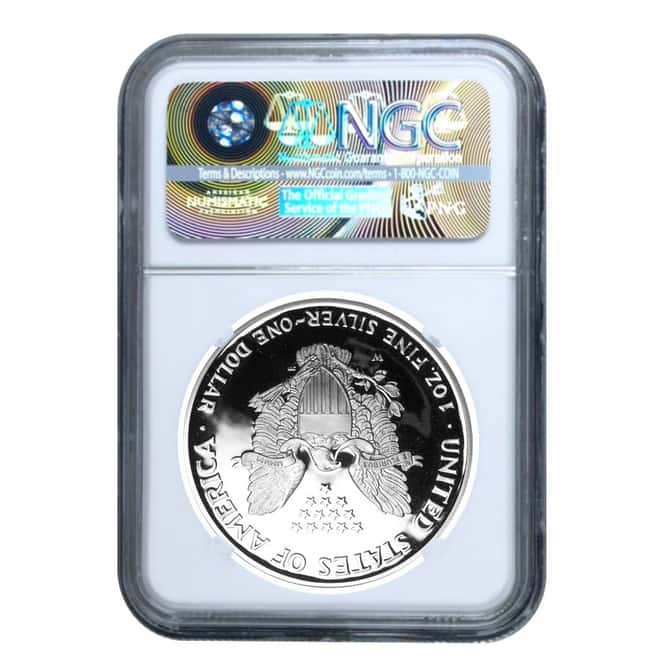 2010 W 1 oz Silver American Eagle $1 Coin NGC PF 69 UCAM 