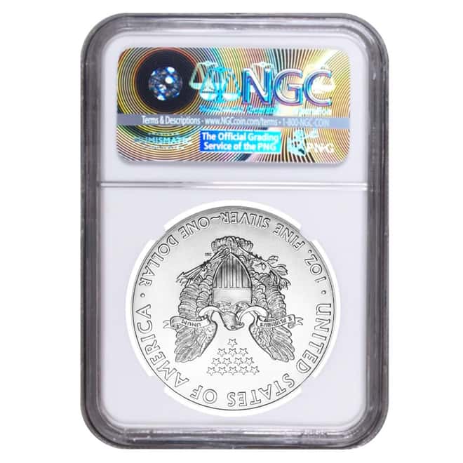 2015 1 oz Silver American Eagle $1 Coin NGC MS 69