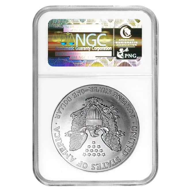 1996 1 oz Silver American Eagle $1 Coin NGC MS 69