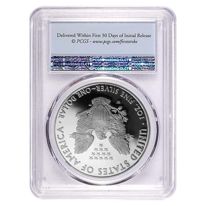 2016-W 1 oz Proof Silver American Eagle PCGS PF 69 First Strike - 30th Anniversary