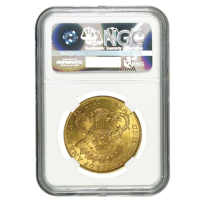 1904 $20 Liberty Head Gold Double Eagle Coin NGC MS 63+