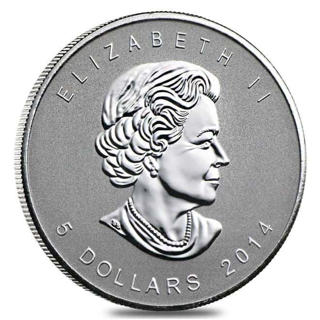2014 1 oz Canadian Silver Maple Leaf - Horse Privy (Reverse Proof)