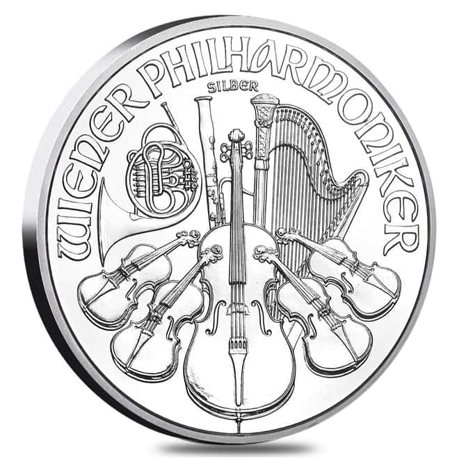 2013 1 oz Austrian Philharmonic Silver Coin .999 Fine