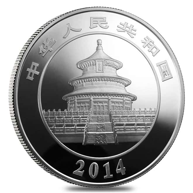2014 5 oz Proof Silver Panda (w/Box & CoA)