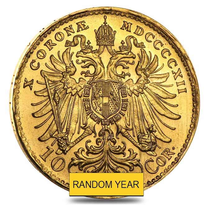 1912 Austria Gold 10 Coronas AU/BU (Restrikes)
