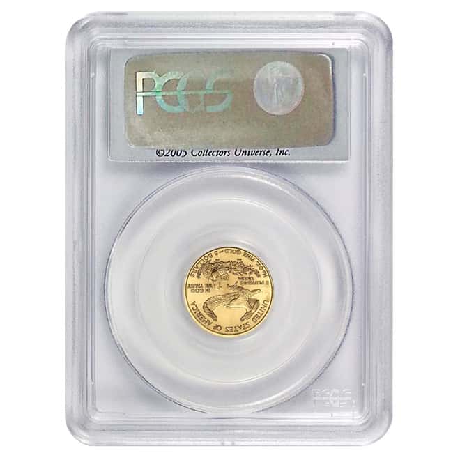 2005 1/10 oz $5 Gold Eagle PCGS MS 69 First Strike