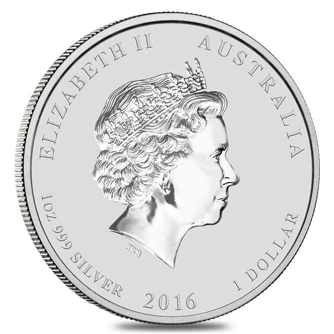 2016 1 oz Silver Year of The Monkey BU (In Capsule) - Australia Perth Mint